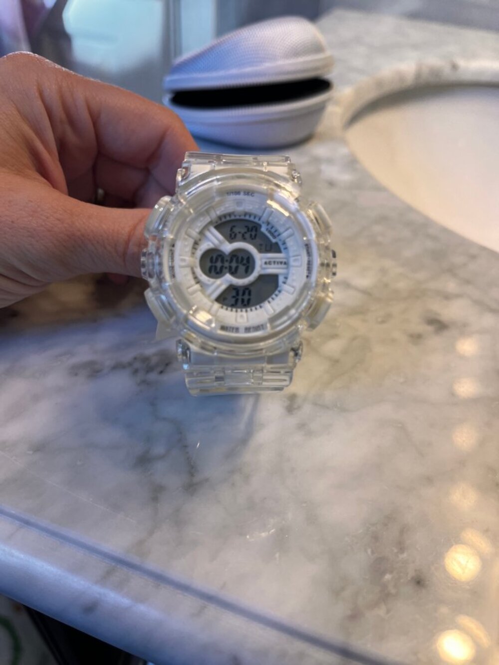 Invicta Activa Clear Transparent Digital Watch Water Resistant